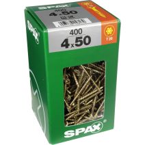 400 vis 4x50 tête fraisée empreinte t-star+ T20 gris SPAX