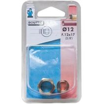 Raccord fer-cuivre femelle 12x17 Ø12 - 1114589 - BOUTTE