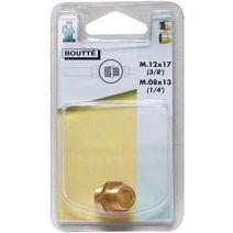 Mamelon laiton double mâle réduit 12x17-8x13 - 1111649 - BOUTTE