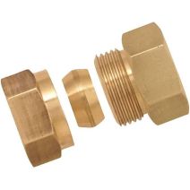 Raccord bicône femelle laiton 15x21 Ø16 - 1117412 - BOUTTE