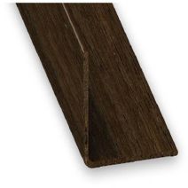 Cornière PVC 20x20mm 2m Wengé - CQFD