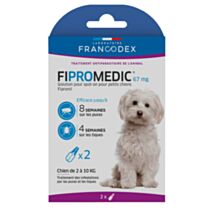 Pipette Fipromédic petit chien x 2