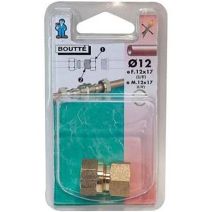Raccord bicône femelle laiton 12x17 Ø12 - 1117375 - BOUTTE