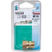 Raccord bicône mâle laiton 12x17 Ø10 - 1117191 - BOUTTE