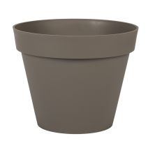 Pot Toscane rond ⌀ 30 cm taupe - EDA