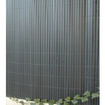 Canisse double face PVC Plastic'Ovale occultant 95% 1,50x5m Anthracite - SICATEC