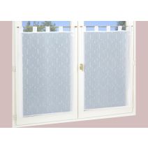 Paire de vitrages Etamine blanc 60x120cm