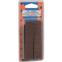 Blister 8 pieces cale pour meuble brun l.100 - BAR PLUS