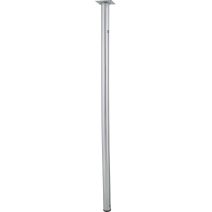 Pied metallique cylindrique sans verin chrome H.800 ∅30 - BAR PLUS