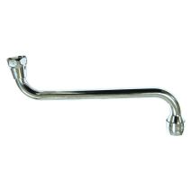 Bec robinet en S chromé femelle 15X21 L.200mm - 1179168 - BOUTTE