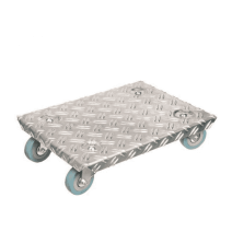 Plateau de manutention à roulettes L. 30 x l. 40 cm. Charge maxi 150 kg