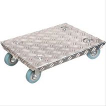 Plateau de manutention à roulettes L. 40 x l. 60 cm. Charge maxi 180 kg