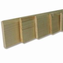 5 Plinthes 235x9x0,95cm Sapin 