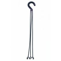 Suspension pot de fleurs noir/violine 52cm - POETIC