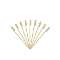 50 brochettes à poignées bambou 15 cm