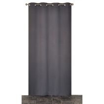Rideau occultant uni 140x240cm gris - DYLREV