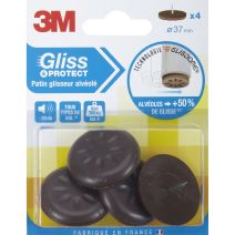 Patin glisseur alvéolé à clouer Ø37mm - 3M