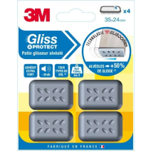 Patin glisseur alvéolé 35x24mm - 3M