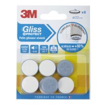 Patin glisseur adhésif alvéolé Ø22mm - 3M