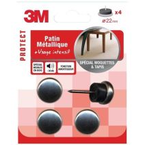 Patin métallique Ø22mm - 3M