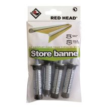 Kit cheville pour installation de store banne - RED HEAD