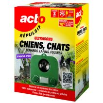 Répulsif Ultrasons Chiens Chats Renards Lapins Fouines Solaire - RETRO