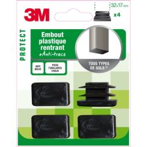Embout plastique rectangle 32x17mm - 3M