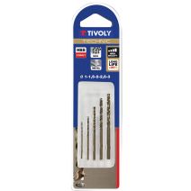 Coffret 5 forets métaux Technic Ø1-1,5-2-2,5-3 mm - TIVOLY