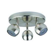 Plafonnier 3 Spots Coxa Nickel LED 4,7W - INVENTIV
