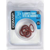 5 joints fibres tête de robinet 13x17 - COMAP