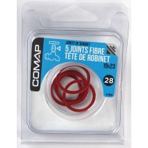 5 joints fibre tête de robinet 19x23 - COMAP