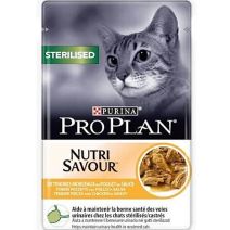 Pâtée Chat Stérilisé Poulet 85gr - PRO PLAN NUTRISAVOUR