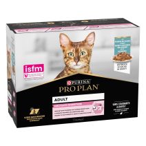 Pâtée Chat Delicate Poisson 10x85gr - PRO PLAN NUTRISAVOUR