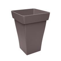Bac Roméo carré haut 39x55cm taupe 45L - POETIC