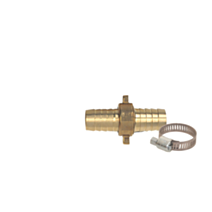 Raccord d'arrosage rapide 3 pièces laiton Ø19mm + 2 colliers 20x27
