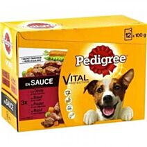 12 Sachets Chien Fraicheur Adulte 100gr - PEDIGREE