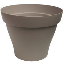Pot de fleurs Roméo 12 Ø11,7x9,4cm 0,5L Taupe - POETIC