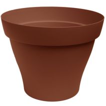 Cache-Pot Roméo terre cuite + Réserve Eau Ø11,7x9,4cm 0,5L - POETIC