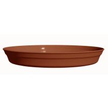 Soucoupe Pot de fleurs Roméo 17 Ø11,5x1,6cm terre cuite - POETIC