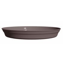 Soucoupe Pot de fleurs Roméo rond 60 taupe Ø40,7cm - POETIC
