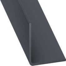 Cornière PVC 20x20mm 2,60m Gris Laqué