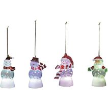 Figurine Noël LED RGB à suspendre