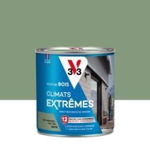 Peinture Bois Climats Extrêmes - satin vert Provence - RAL 6021 0.5 L