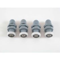Lot de 4 roulettes pour cabine de douche, Ø 20 mm - AURLANE