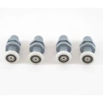 Roulettes x 4 pour cabine, corps long, Ø 20 mm  - AURLANE