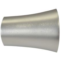 Embout de barre à rideau en métal pommeau Ø28 chrome mat - MOBOIS