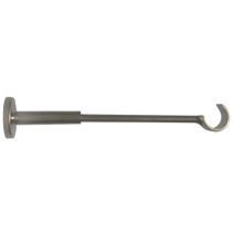 Support barre à rideau recoupable œil ouvert Ø28 extensible de 170 à 300 mm chromé mat MOBOIS