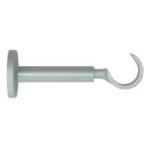 Support métal œil ouvert Ø28 extensible de 115 à 170mm gris