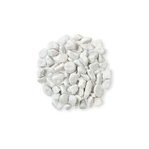 Gravier Roulé Marbre Blanc de Carrare 15/25mm 25kg