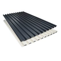 Tôle biface Anthracite 7016 / beige 1015 